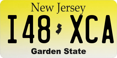 NJ license plate I48XCA