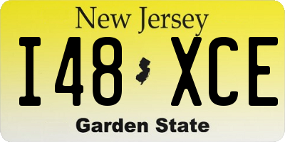 NJ license plate I48XCE