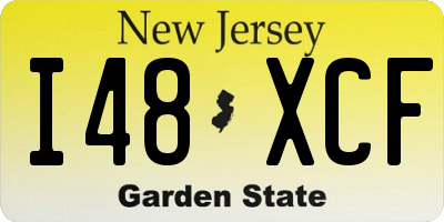 NJ license plate I48XCF