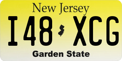NJ license plate I48XCG