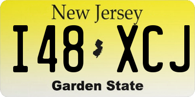 NJ license plate I48XCJ