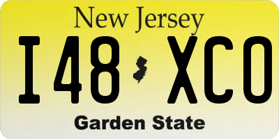 NJ license plate I48XCO