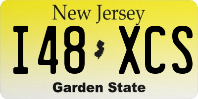 NJ license plate I48XCS