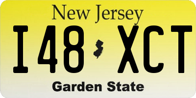 NJ license plate I48XCT