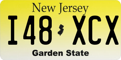 NJ license plate I48XCX