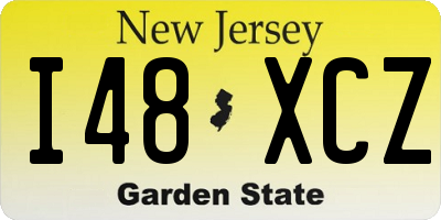 NJ license plate I48XCZ
