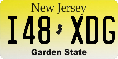 NJ license plate I48XDG