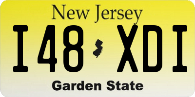 NJ license plate I48XDI