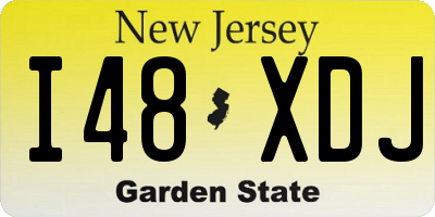 NJ license plate I48XDJ