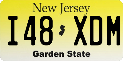 NJ license plate I48XDM