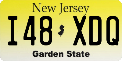 NJ license plate I48XDQ