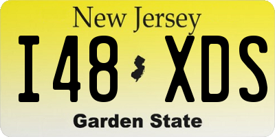 NJ license plate I48XDS