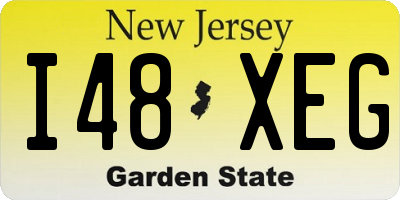 NJ license plate I48XEG
