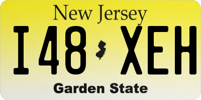 NJ license plate I48XEH