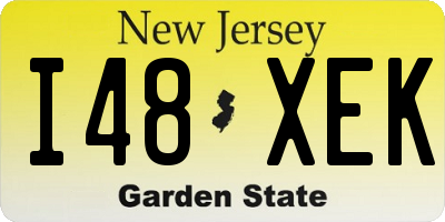NJ license plate I48XEK
