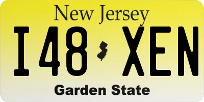 NJ license plate I48XEN