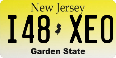 NJ license plate I48XEO