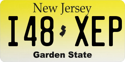NJ license plate I48XEP