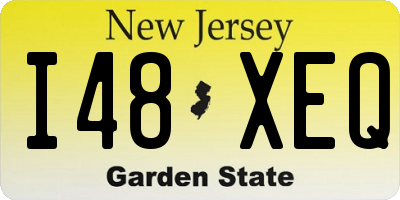NJ license plate I48XEQ