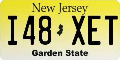 NJ license plate I48XET