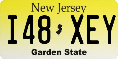 NJ license plate I48XEY