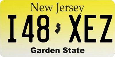 NJ license plate I48XEZ