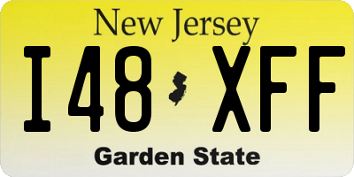 NJ license plate I48XFF