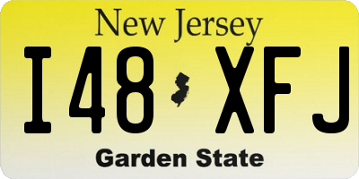 NJ license plate I48XFJ