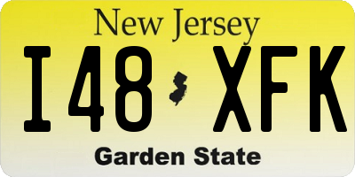 NJ license plate I48XFK
