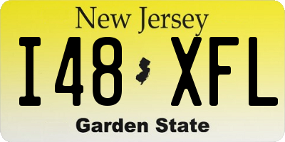 NJ license plate I48XFL
