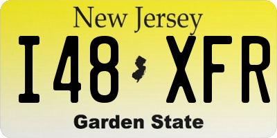 NJ license plate I48XFR