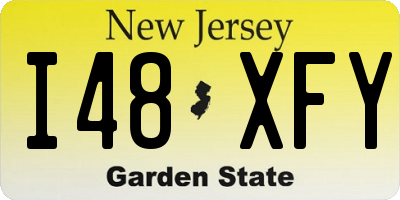 NJ license plate I48XFY