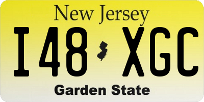 NJ license plate I48XGC
