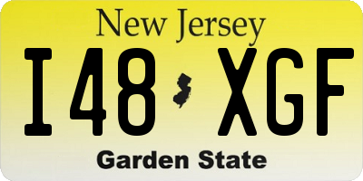 NJ license plate I48XGF