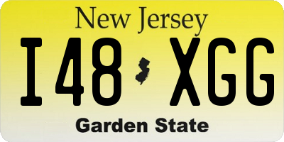 NJ license plate I48XGG