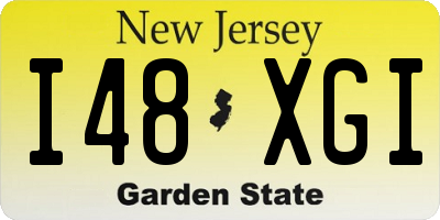 NJ license plate I48XGI