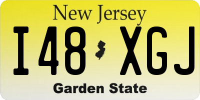 NJ license plate I48XGJ
