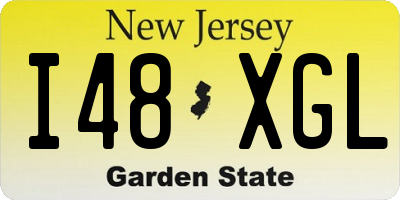 NJ license plate I48XGL