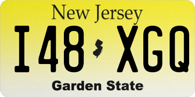 NJ license plate I48XGQ