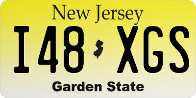 NJ license plate I48XGS