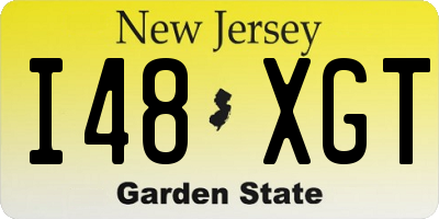NJ license plate I48XGT