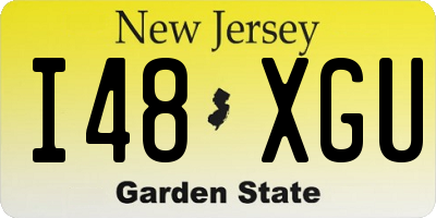 NJ license plate I48XGU