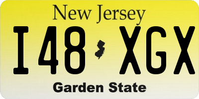 NJ license plate I48XGX