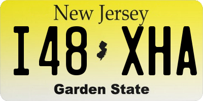 NJ license plate I48XHA