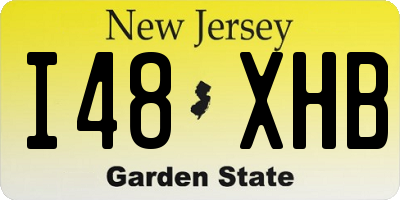 NJ license plate I48XHB