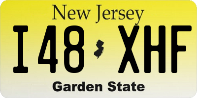 NJ license plate I48XHF