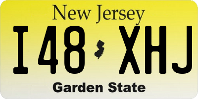 NJ license plate I48XHJ