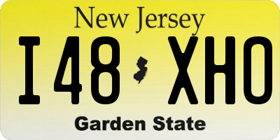 NJ license plate I48XHO