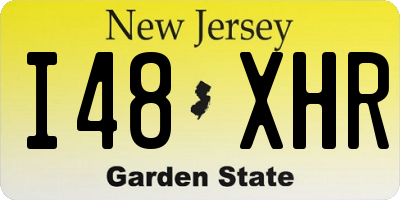 NJ license plate I48XHR