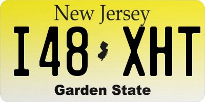 NJ license plate I48XHT
